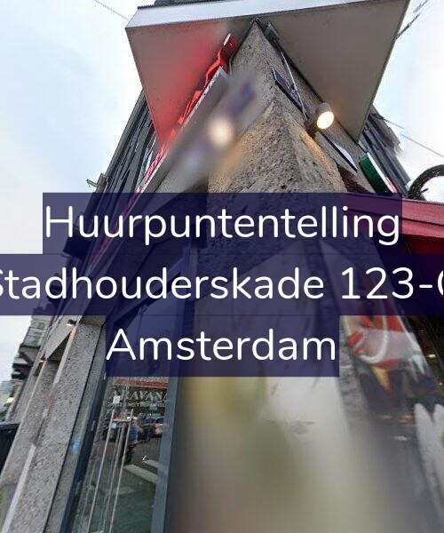 Foto gevel Huurpuntentelling voor Stadhouderskade 123-G, Amsterdam