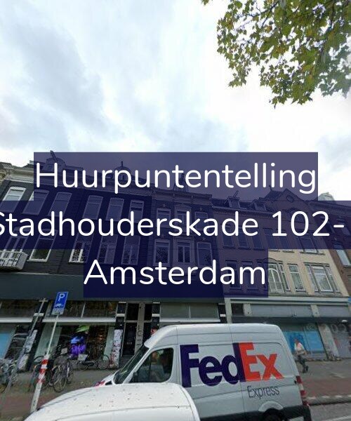 Foto gevel Huurpuntentelling voor Stadhouderskade 102-1, Amsterdam