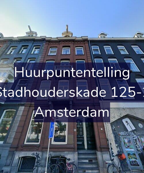 Foto gevel Huurpuntentelling voor Stadhouderskade 125-2, Amsterdam