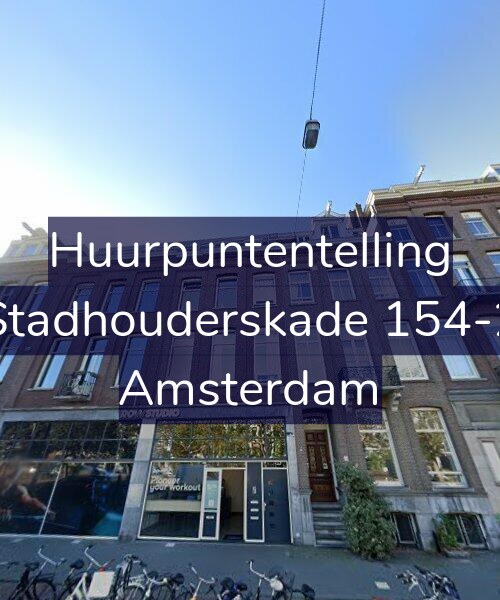 Foto gevel Huurpuntentelling voor Stadhouderskade 154-2, Amsterdam