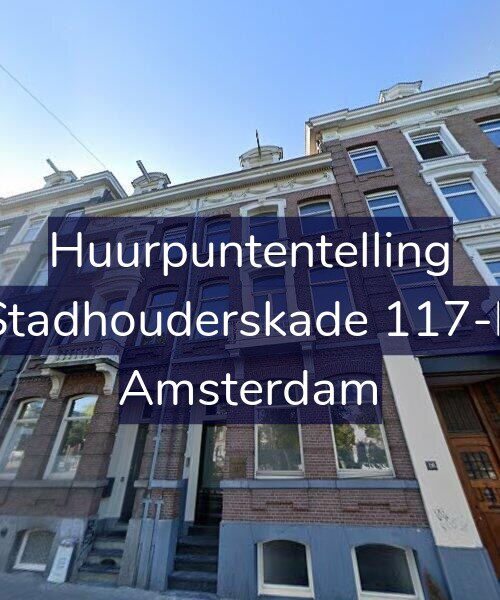 Foto gevel Huurpuntentelling voor Stadhouderskade 117-E, Amsterdam