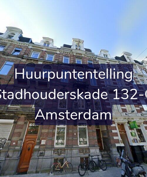 Foto gevel Huurpuntentelling voor Stadhouderskade 132-C, Amsterdam