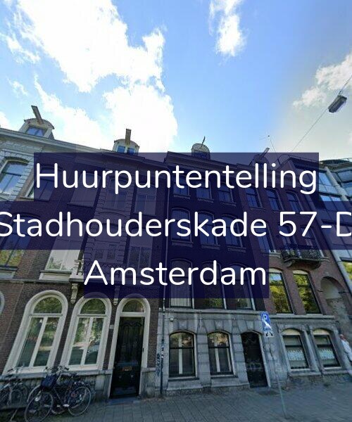 Foto gevel Huurpuntentelling voor Stadhouderskade 57-D, Amsterdam