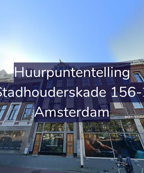 Foto gevel Huurpuntentelling voor Stadhouderskade 156-2, Amsterdam