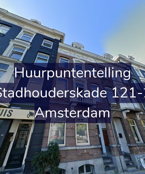 Foto gevel Huurpuntentelling voor Stadhouderskade 121-2, Amsterdam