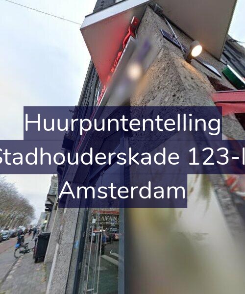 Foto gevel Huurpuntentelling voor Stadhouderskade 123-B, Amsterdam