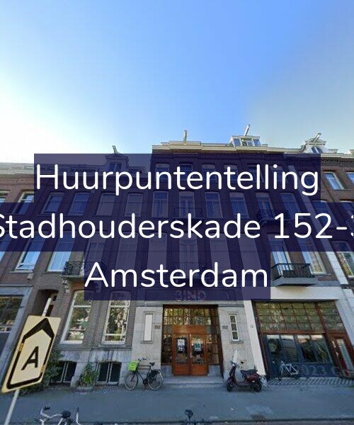 Foto gevel Huurpuntentelling voor Stadhouderskade 152-3, Amsterdam