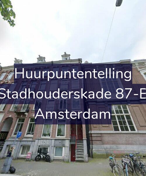Foto gevel Huurpuntentelling voor Stadhouderskade 87-B, Amsterdam