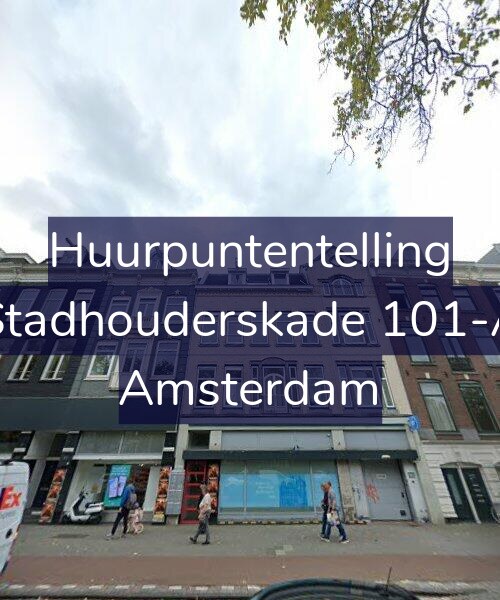 Foto gevel Huurpuntentelling voor Stadhouderskade 101-A, Amsterdam