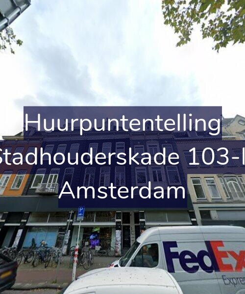 Foto gevel Huurpuntentelling voor Stadhouderskade 103-B, Amsterdam