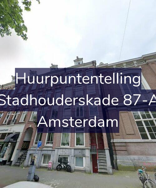 Foto gevel Huurpuntentelling voor Stadhouderskade 87-A, Amsterdam