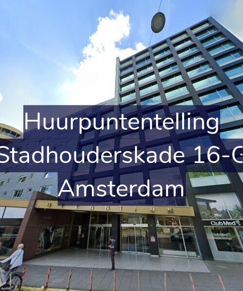 Foto gevel Huurpuntentelling voor Stadhouderskade 16-G, Amsterdam