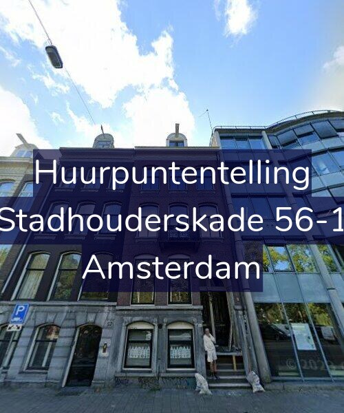 Foto gevel Huurpuntentelling voor Stadhouderskade 56-1, Amsterdam