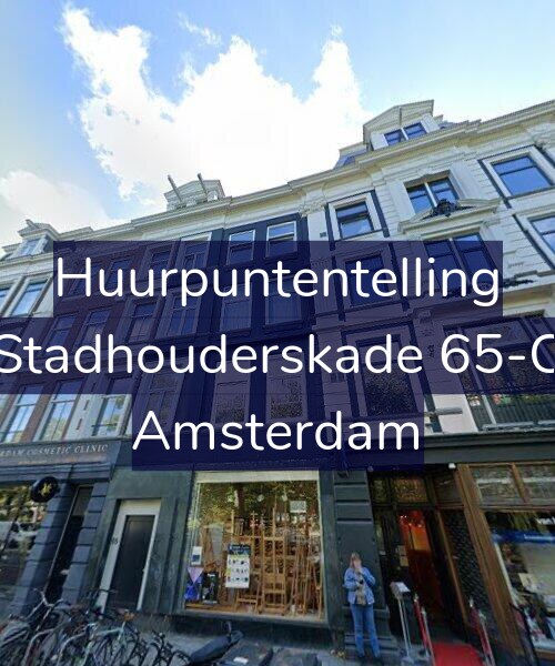 Foto gevel Huurpuntentelling voor Stadhouderskade 65-C, Amsterdam