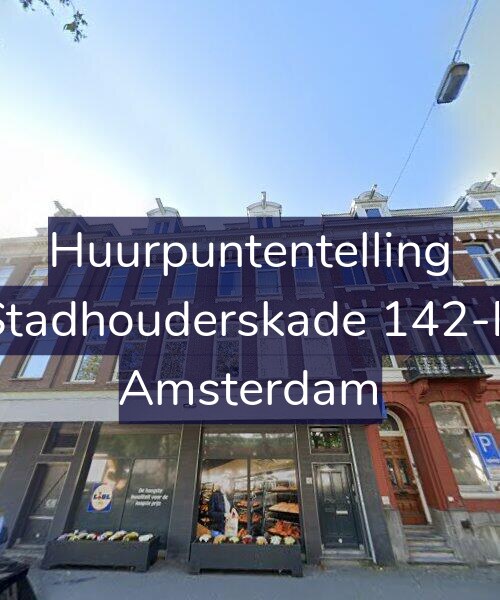 Foto gevel Huurpuntentelling voor Stadhouderskade 142-B, Amsterdam