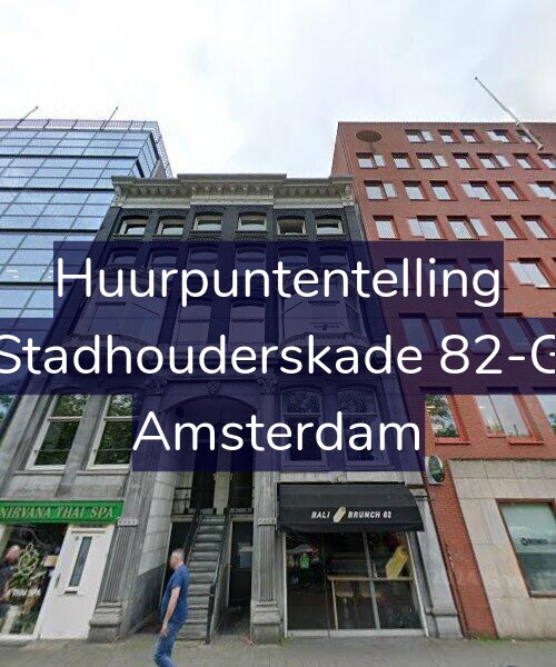Foto gevel Huurpuntentelling voor Stadhouderskade 82-G, Amsterdam