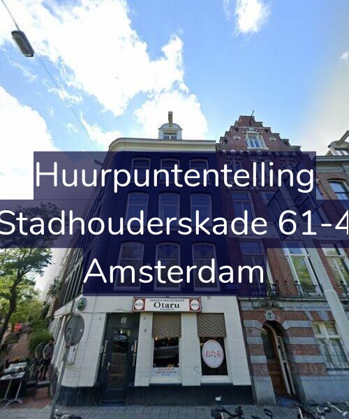 Foto gevel Huurpuntentelling voor Stadhouderskade 61-4, Amsterdam