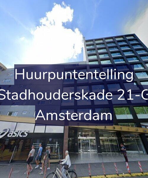 Foto gevel Huurpuntentelling voor Stadhouderskade 21-G, Amsterdam