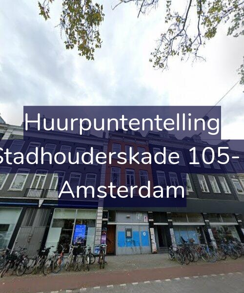 Foto gevel Huurpuntentelling voor Stadhouderskade 105-1, Amsterdam