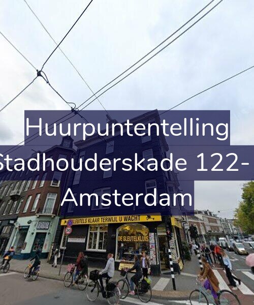 Foto gevel Huurpuntentelling voor Stadhouderskade 122-1, Amsterdam