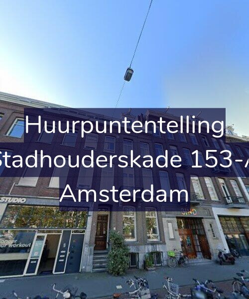 Foto gevel Huurpuntentelling voor Stadhouderskade 153-A, Amsterdam