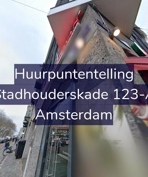 Foto gevel Huurpuntentelling voor Stadhouderskade 123-A, Amsterdam
