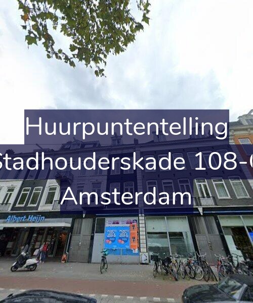 Foto gevel Huurpuntentelling voor Stadhouderskade 108-C, Amsterdam