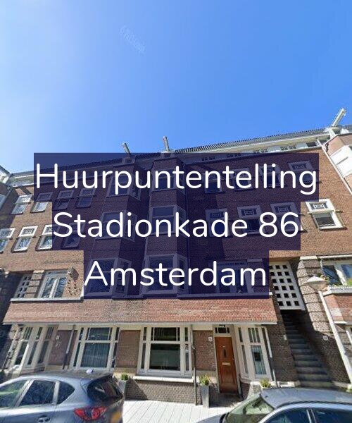 Foto gevel Huurpuntentelling voor Stadionkade 86, Amsterdam