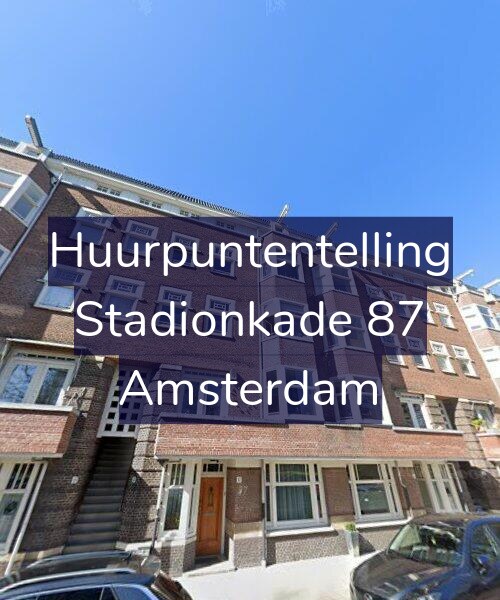 Foto gevel Huurpuntentelling voor Stadionkade 87, Amsterdam