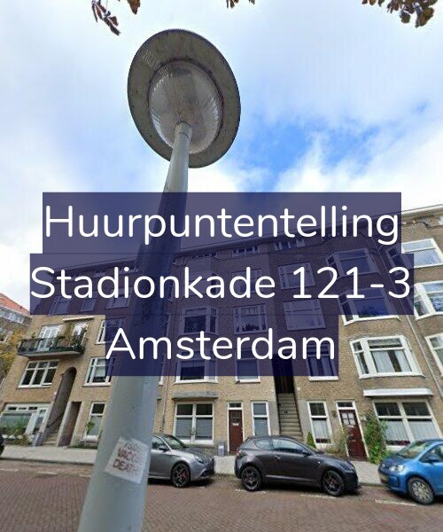 Foto gevel Huurpuntentelling voor Stadionkade 121-3, Amsterdam