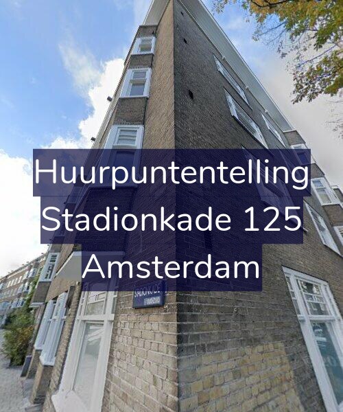 Foto gevel Huurpuntentelling voor Stadionkade 125, Amsterdam