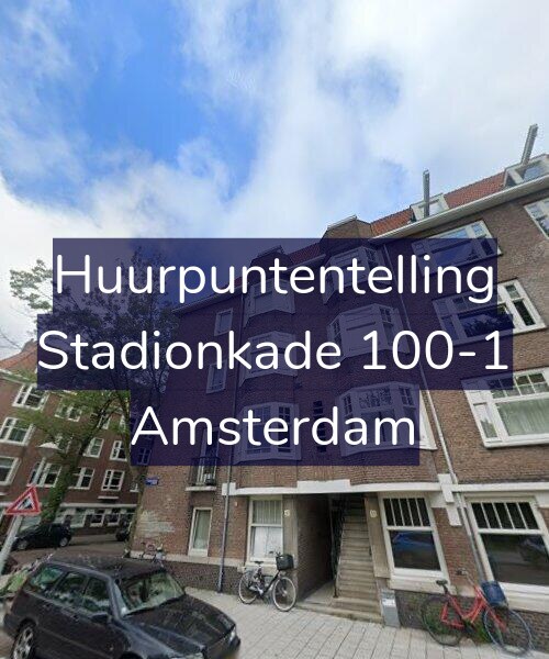 Foto gevel Huurpuntentelling voor Stadionkade 100-1, Amsterdam