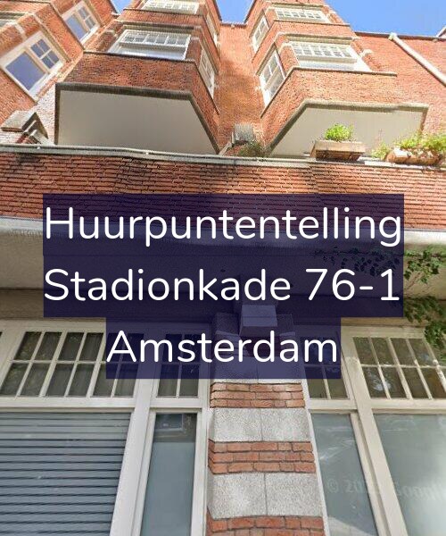 Foto gevel Huurpuntentelling voor Stadionkade 76-1, Amsterdam