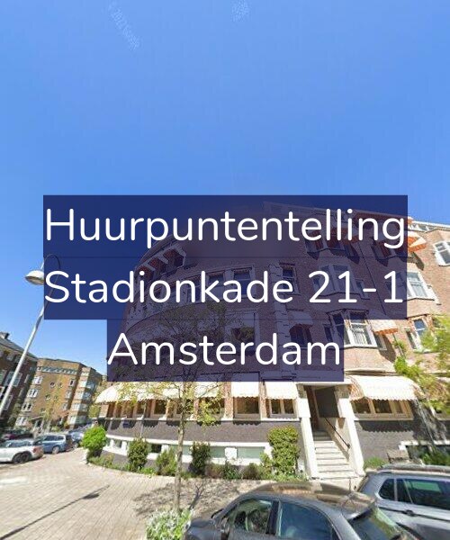 Foto gevel Huurpuntentelling voor Stadionkade 21-1, Amsterdam