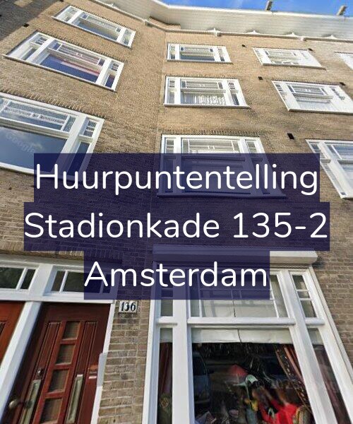 Foto gevel Huurpuntentelling voor Stadionkade 135-2, Amsterdam