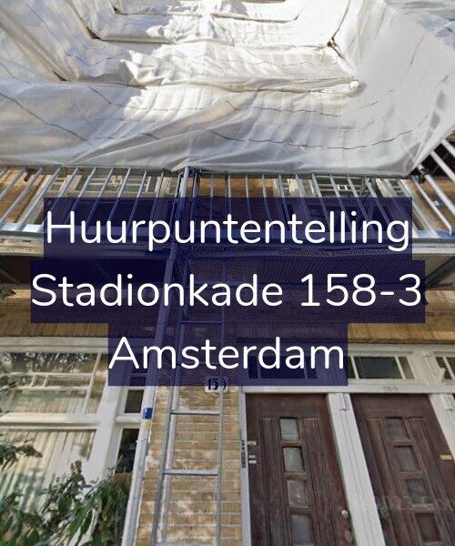 Foto gevel Huurpuntentelling voor Stadionkade 158-3, Amsterdam