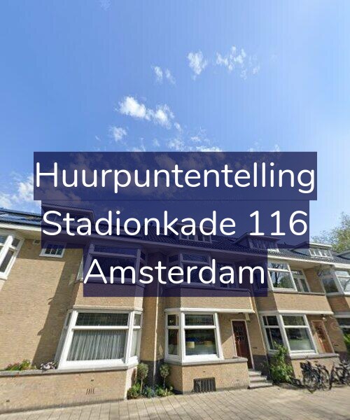 Foto gevel Huurpuntentelling voor Stadionkade 116, Amsterdam