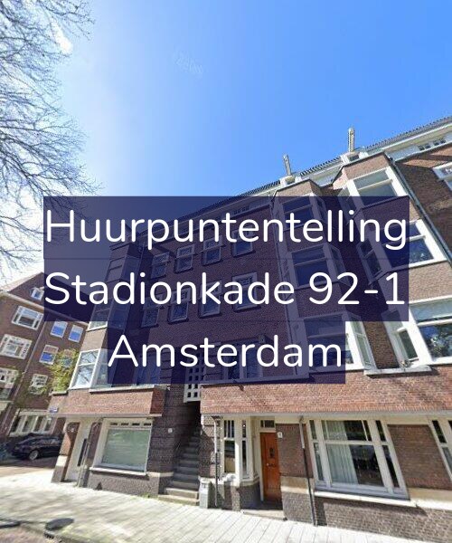 Foto gevel Huurpuntentelling voor Stadionkade 92-1, Amsterdam