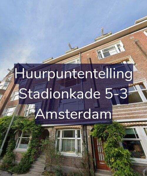 Foto gevel Huurpuntentelling voor Stadionkade 5-3, Amsterdam