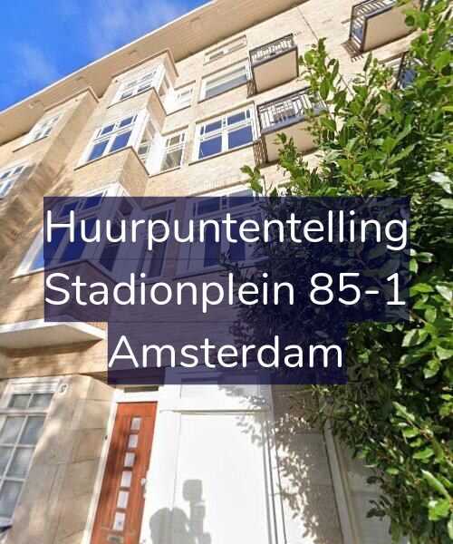 Foto gevel Huurpuntentelling voor Stadionplein 85-1, Amsterdam