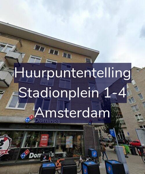 Foto gevel Huurpuntentelling voor Stadionplein 1-4, Amsterdam