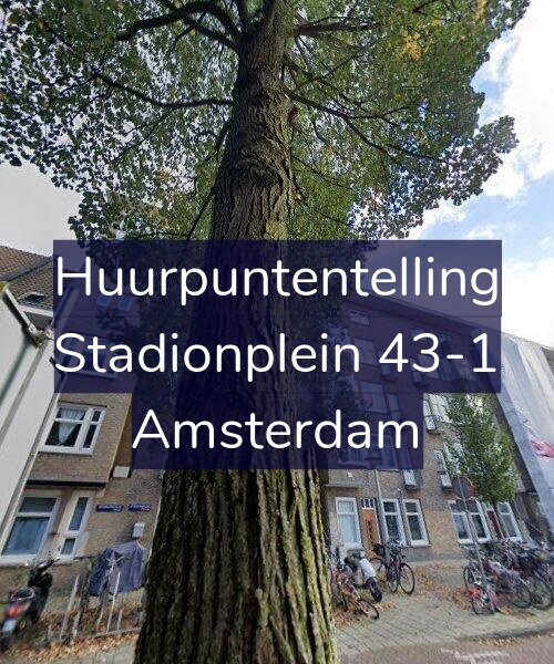 Foto gevel Huurpuntentelling voor Stadionplein 43-1, Amsterdam