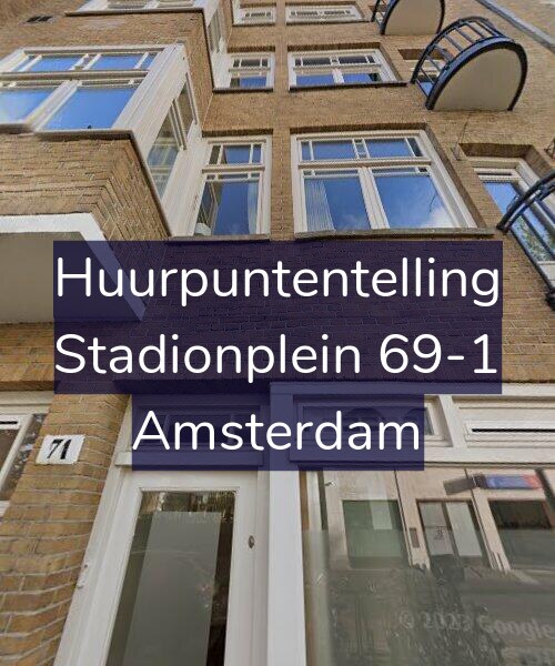 Foto gevel Huurpuntentelling voor Stadionplein 69-1, Amsterdam