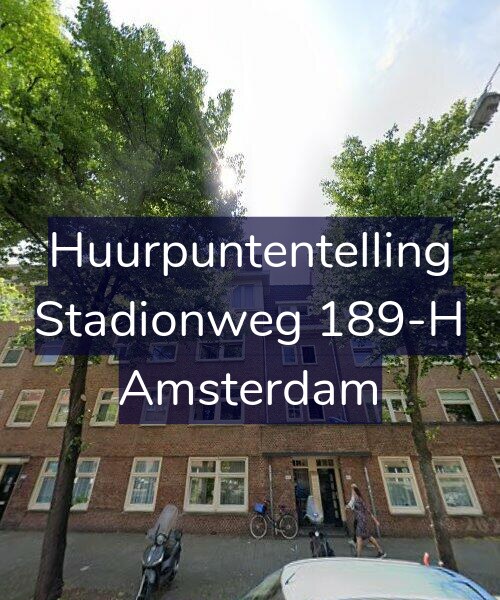 Foto gevel Huurpuntentelling voor Stadionweg 189-H, Amsterdam