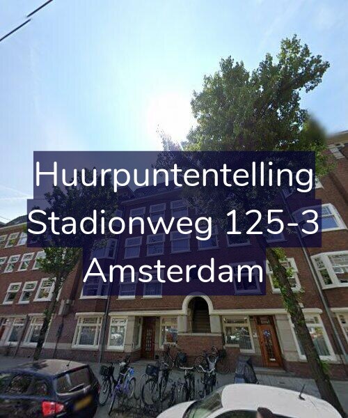 Foto gevel Huurpuntentelling voor Stadionweg 125-3, Amsterdam