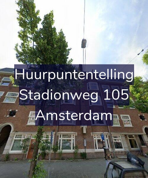 Foto gevel Huurpuntentelling voor Stadionweg 105, Amsterdam