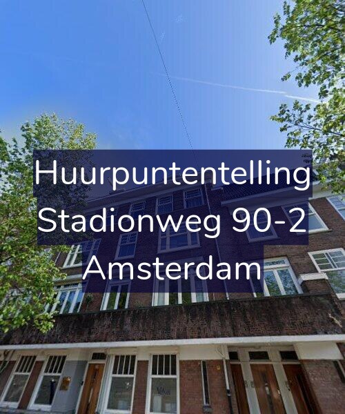 Foto gevel Huurpuntentelling voor Stadionweg 90-2, Amsterdam