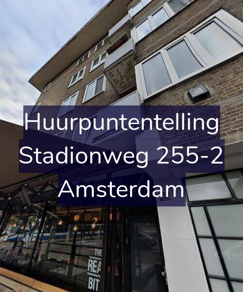 Foto gevel Huurpuntentelling voor Stadionweg 255-2, Amsterdam