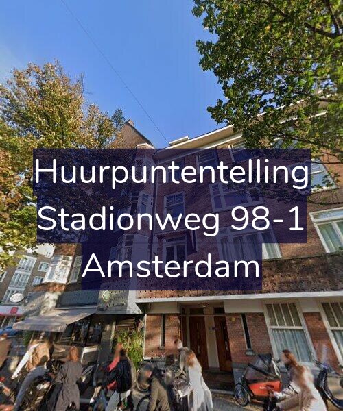 Foto gevel Huurpuntentelling voor Stadionweg 98-1, Amsterdam