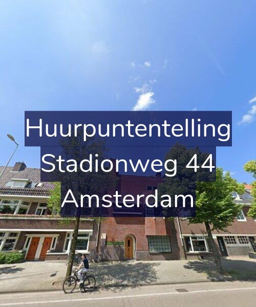 Foto gevel Huurpuntentelling voor Stadionweg 44, Amsterdam